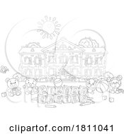 Poster, Art Print Of Cartoon Clipart Kindergarten Building