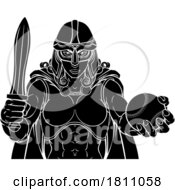 04/23/2024 - Viking Trojan Celtic Knight Baseball Warrior Woman
