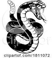 Poster, Art Print Of Rattlesnake Snake Animal Sport Team Cartoon Mascot