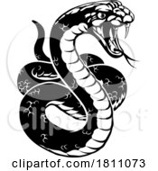 Poster, Art Print Of Snake Animal Sport Team Cartoon Animal Mascot