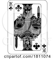 Poster, Art Print Of Playing Cards Deck Pack King Of Clubs Card Design
