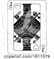 Poster, Art Print Of Playing Cards Deck Pack Jack Of Hearts Card Design