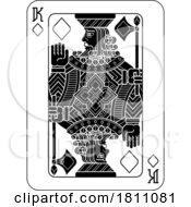 Poster, Art Print Of Playing Cards Deck Pack King Of Diamonds Design