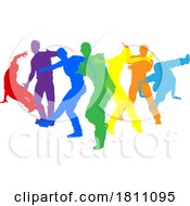 Poster, Art Print Of Dancers Silhouette Street Dance Poses Silhouettes