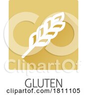 Wheat Plant Gluten Food Icon Concept