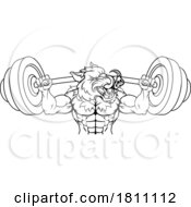 04/24/2024 - Boar Razorback Hog Weight Lifting Gym Mascot