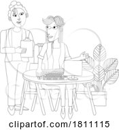 04/24/2024 - Women Working Business Illustration Office Scene