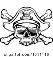 04/24/2024 - Pirate Hat Skull And Crossbones Cartoon