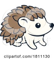 04/24/2024 - Hedgehog Animal Design Icon Mascot Illustration