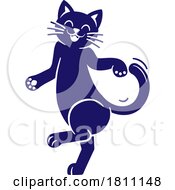 04/24/2024 - Cat Kitten Pet Animal Dancing Mascot Design Icon