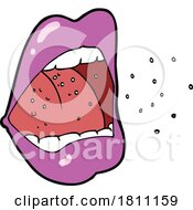 Cartoon Sneezing Mouth by lineartestpilot