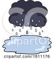 Poster, Art Print Of Cartoon Rain Cloud