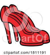 Cartoon Red Shoes