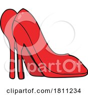 Cartoon High Heel Shoes