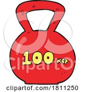 Cartoon 100kg Kettle Bell Weight by lineartestpilot #COLLC1811250-0180