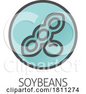 Poster, Art Print Of A Soybean Soy Bean Food Allergen Icon Concept