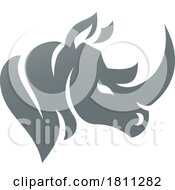 Rhino Mascot Logo by AtStockIllustration