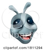 Alien Grey Gray Fun Cartoon Character by AtStockIllustration #COLLC1811294-0021