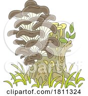 Licensed Clipart Cartoon Oyster Mushrooms