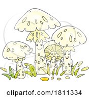 Poster, Art Print Of Licensed Clipart Cartoon Death Cap Mushroom Characters