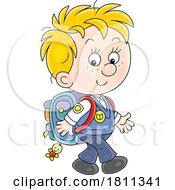 Poster, Art Print Of Licensed Clipart Cartoon School Boy
