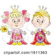 Poster, Art Print Of Licensed Clipart Cartoon Princess And Prince