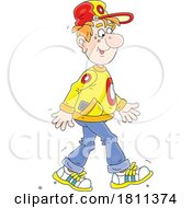 Licensed Clipart Cartoon Man Walking by Alex Bannykh #COLLC1811374-0056