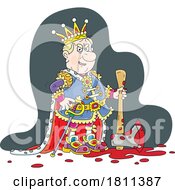 Licensed Clipart Cartoon Evil Executioner King by Alex Bannykh #COLLC1811387-0056