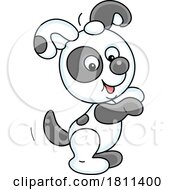 Licensed Clipart Cartoon Puppy Dog Begging by Alex Bannykh #COLLC1811400-0056