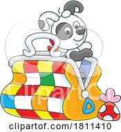 Poster, Art Print Of Licensed Clipart Cartoon Puppy Dog In A Bag