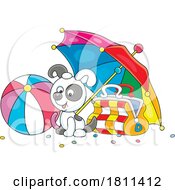 04/30/2024 - Licensed Clipart Cartoon Dog On A Beach