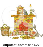 Poster, Art Print Of Licensed Clipart Cartoon Fireplace