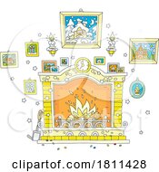 Licensed Clipart Cartoon Fireplace by Alex Bannykh #COLLC1811428-0056