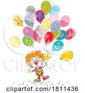 Licensed Clipart Cartoon Happy Birthday Clown