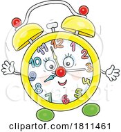 Licensed Clipart Cartoon Alarm Clock Mascot