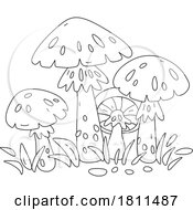 Licensed Clipart Cartoon Death Cap Mushrooms