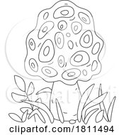 Poster, Art Print Of Licensed Clipart Cartoon Morel Mushroom