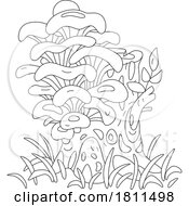 Licensed Clipart Cartoon Oyster Mushrooms