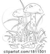 Licensed Clipart Cartoon Brown Cap Boletus Mushrooms