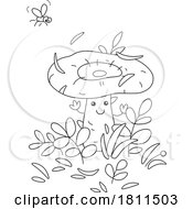 Licensed Clipart Cartoon Russule Mushroom Character