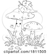 Poster, Art Print Of Licensed Clipart Cartoon Orange Cap Boletus Mushroom Characters