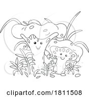 05/02/2024 - Licensed Clipart Cartoon Chanterelle Mushroom Characters