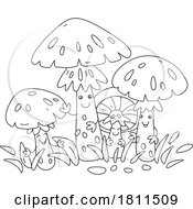 Poster, Art Print Of Licensed Clipart Cartoon Death Cap Mushroom Characters
