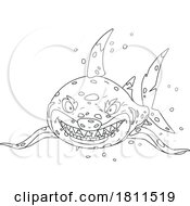 Licensed Clipart Cartoon Evil Shark