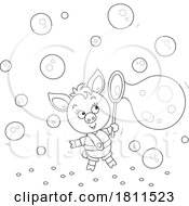 Licensed Clipart Cartoon Piglet With Bubbles