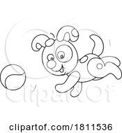 Licensed Clipart Cartoon Puppy Dog Playing