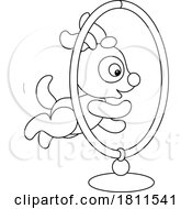 05/02/2024 - Licensed Clipart Cartoon Puppy Dog Jumping Through A Hoop