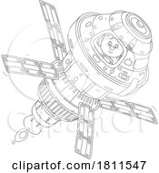 05/02/2024 - Licensed Clipart Cartoon Boy Astronaut Flying A Spacecraft
