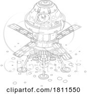 Licensed Clipart Cartoon Boy Astronaut in a Spacecraft by Alex Bannykh #COLLC1811550-0056