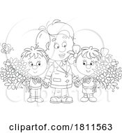 Poster, Art Print Of Licensed Clipart Cartoon Students And Teacher